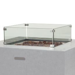 Fire Pit Glass Square